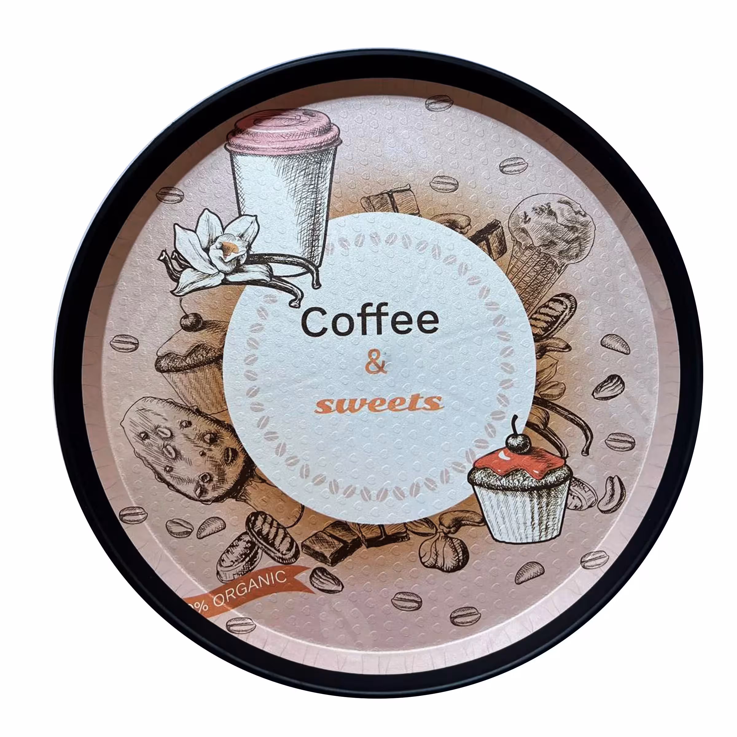 سینی مدل Coffee and sweets
