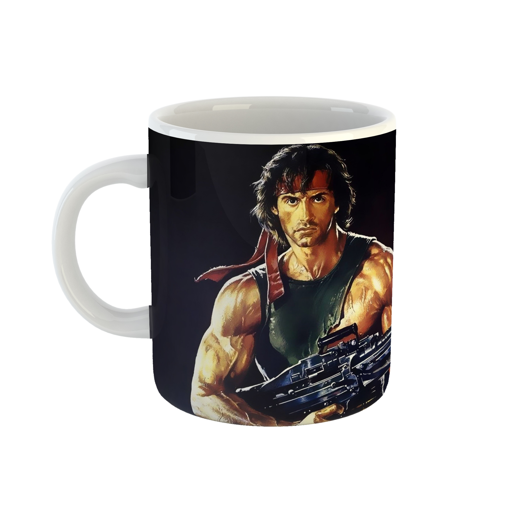 ماگ طرح سیلوستر استالونه مدل رمبو