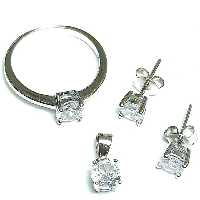 نیم ست نقره با روکش رادیوم 21