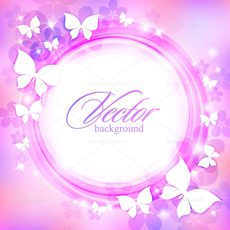 وکتور بک گراند گل دار صورتی و سفید | گرافیک با طعم تربچه