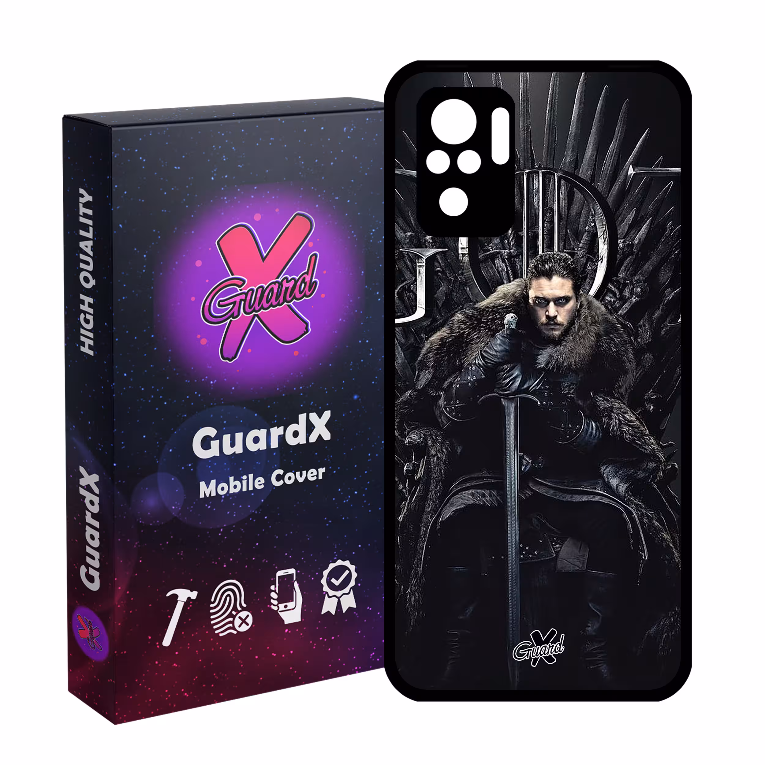 کاور گارد ایکس طرح Jon Snow مدل Glass10416 مناسب برای گوشی موبایل شیائومی Redmi Note 10 4G/Note 10S