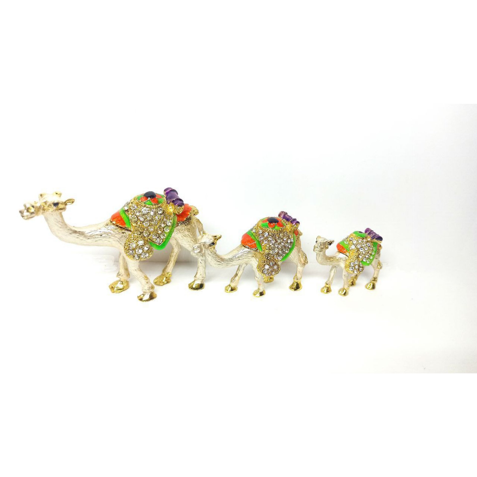 جاجواهری فلزی نگینی مدل شتر 3 عددی 
