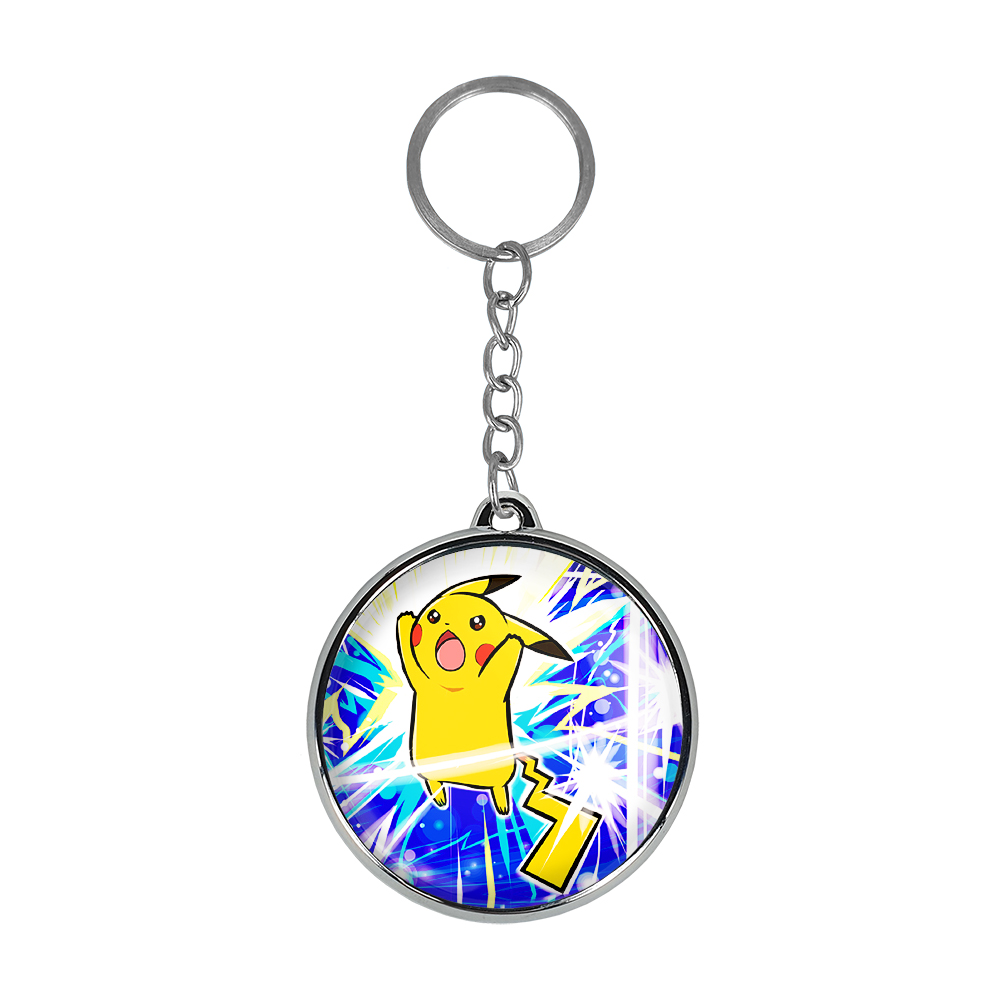 جاکلیدی خندالو طرح پیکاچو انیمه پوکمون مدل دوطرفه کد 1741217408