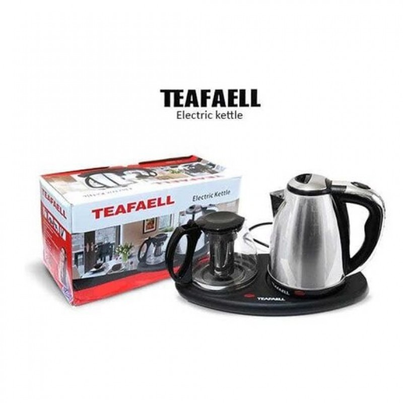 چای ساز کنار همی تفال با قوری پیرکس