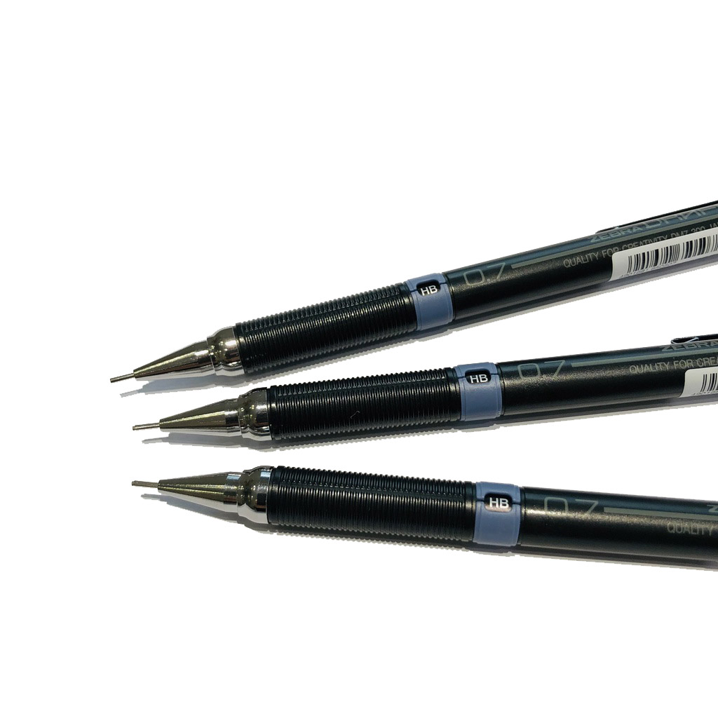 مداد نوکی (اتود) 0.7 زبرا بدنه مشکی مدل Drafix