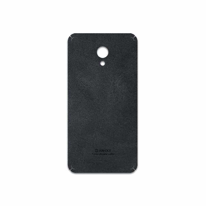 برچسب پوششی ماهوت مدل Graphite Buffalo Leather مناسب برای گوشی موبایل میزو M5