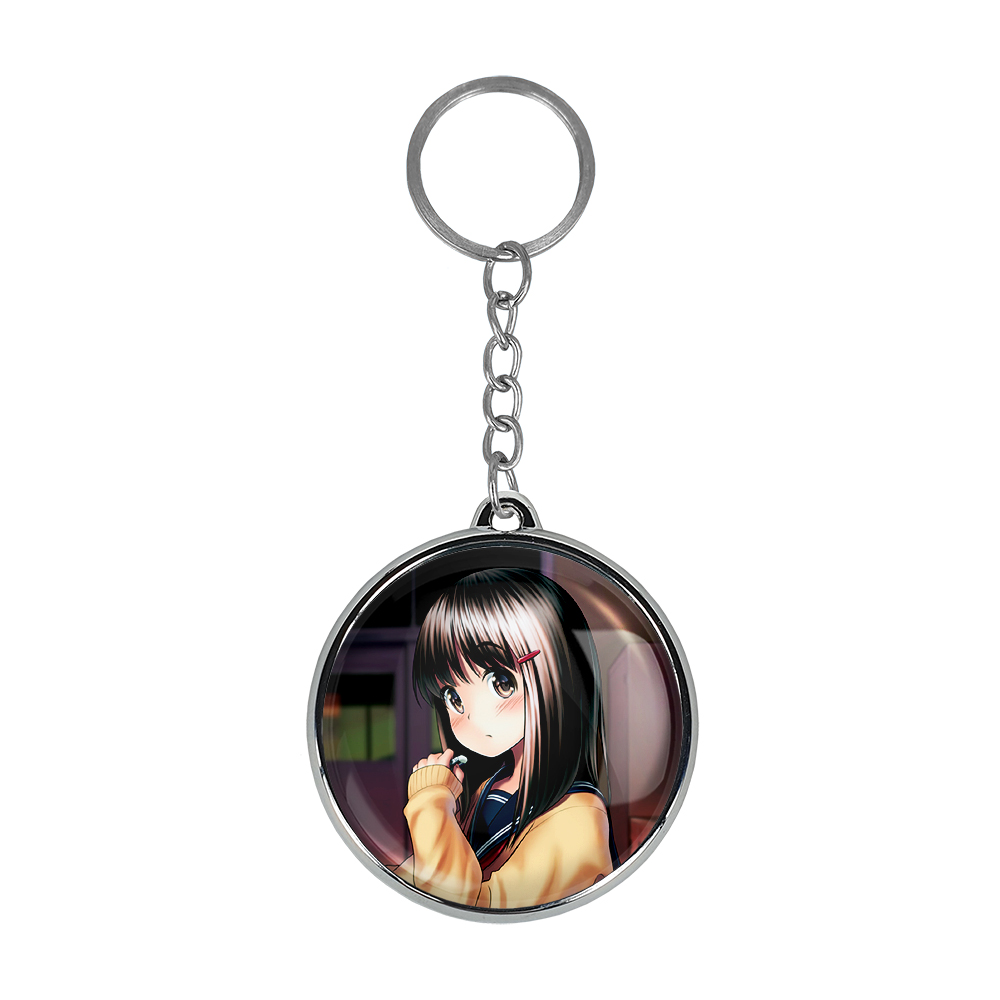 جاکلیدی خندالو طرح دختر انیمه ای مدل دوطرفه کد 1809418098