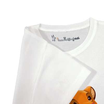 تی شرت آستین کوتاه بچگانه پرمانه طرح شیر شاه کد pmt.6362