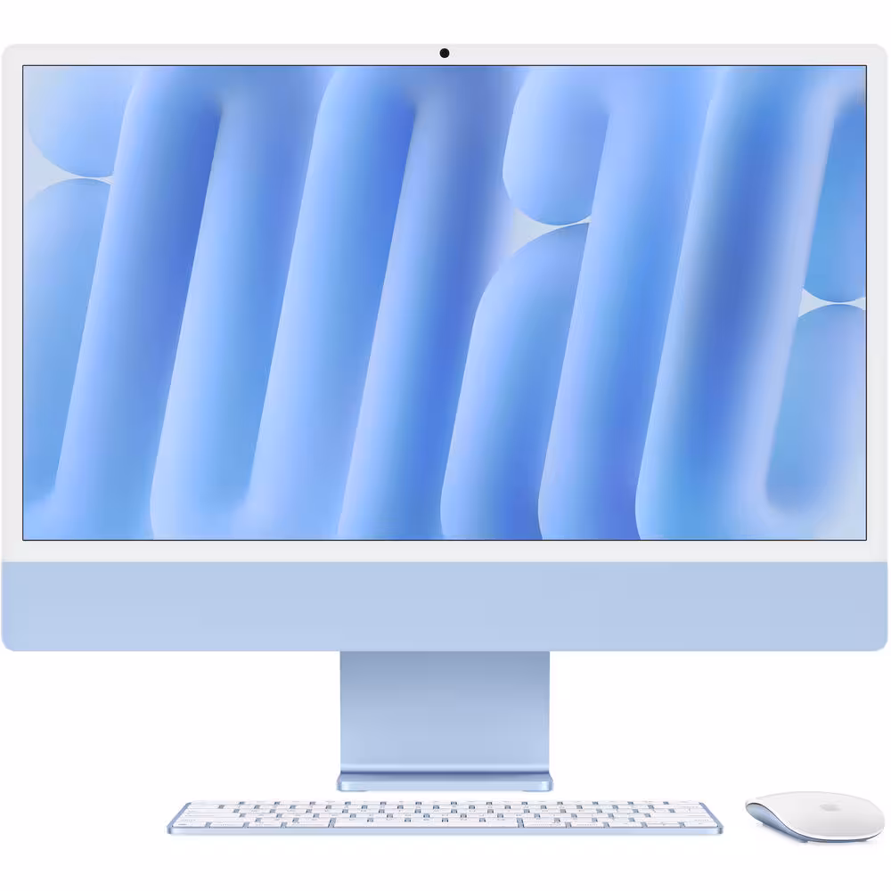 آی‎ مک 24 اینچ M4 پردازنده 8core – 8core حافظه رم 16 گیگابایت ظرفیت 256 گیگابایت SSD آبی MWUF3 - Hiapple.ir