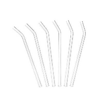 نی نوشیدنی مدل شیشه ای کد LP1037 بسته 6 عددی