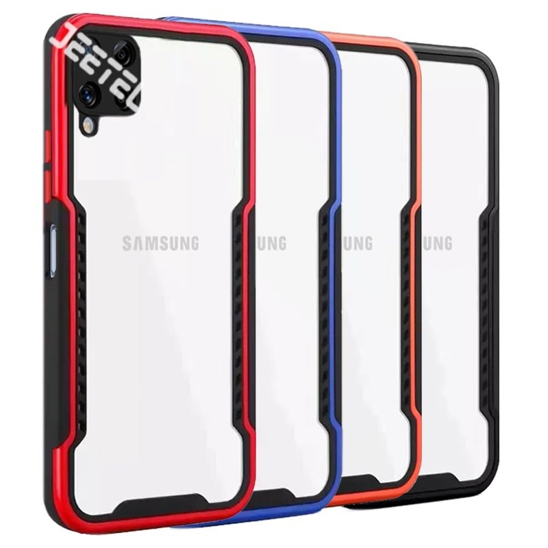 کاور اورجینال بامپر کیس برای گوشی Samsung Galaxy A12 مدل پشت طلق