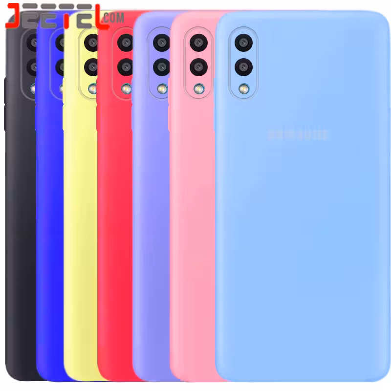 کاور سیلیکونی تک رنگ اورجینال Samsung Galaxy A02 مدل پاک کنی اصل (متریال ویتنام)