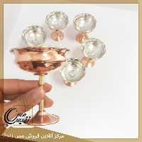 هفت سین  مسی پایه برنجی مدل مارال