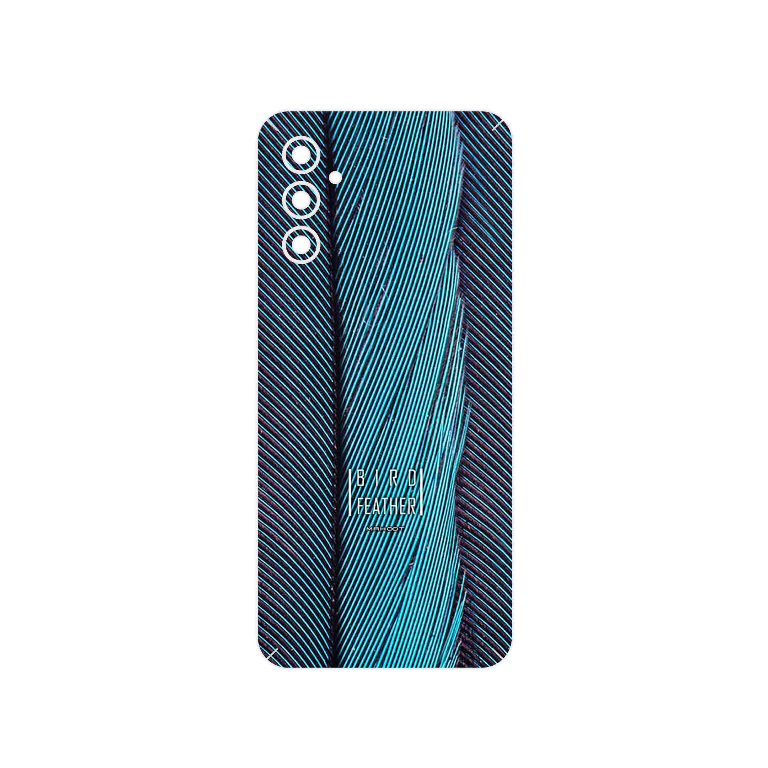 برچسب پوششی ماهوت مدل Turquoise feathers مناسب برای گوشی موبایل سامسونگ Galaxy M13 (India)