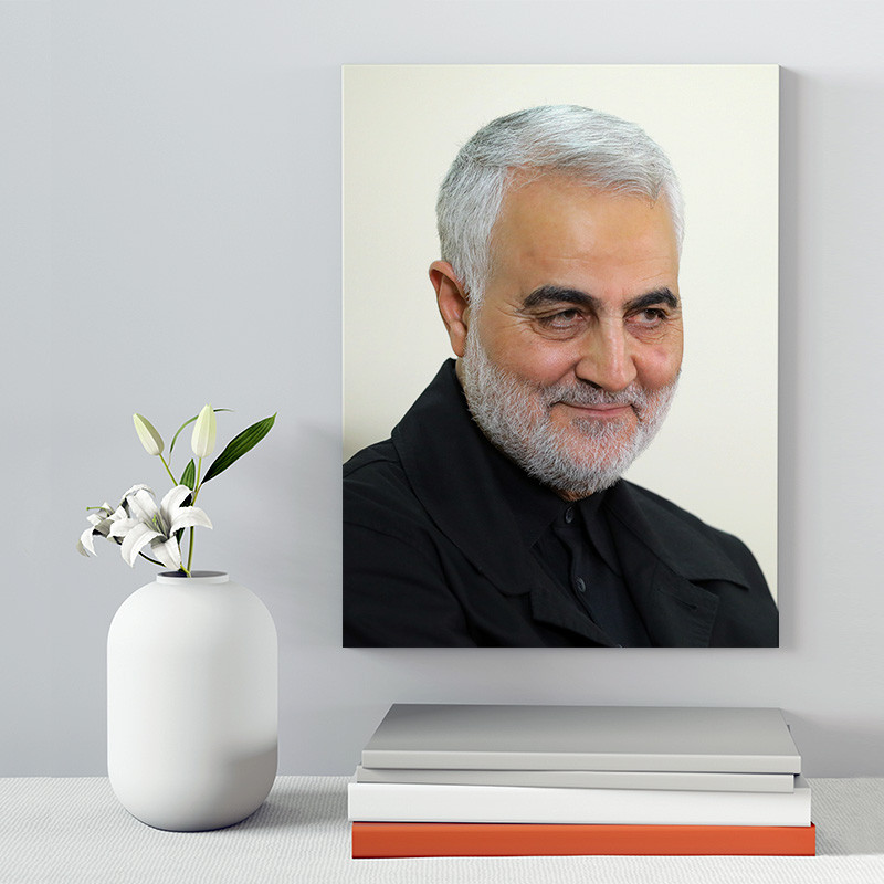 تابلو شاسی صبا طرح مدل سردار شهید سلیمانی کد 234 | دنیای قاب