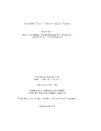 خرید و دانلود نسخه کامل کتاب A Guided Tour of Mathematical Physics