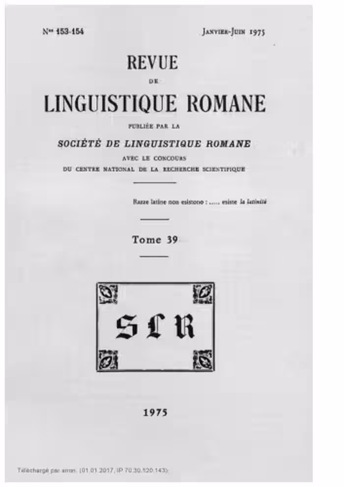 خرید و دانلود نسخه کامل کتاب Revue de linguistique romane