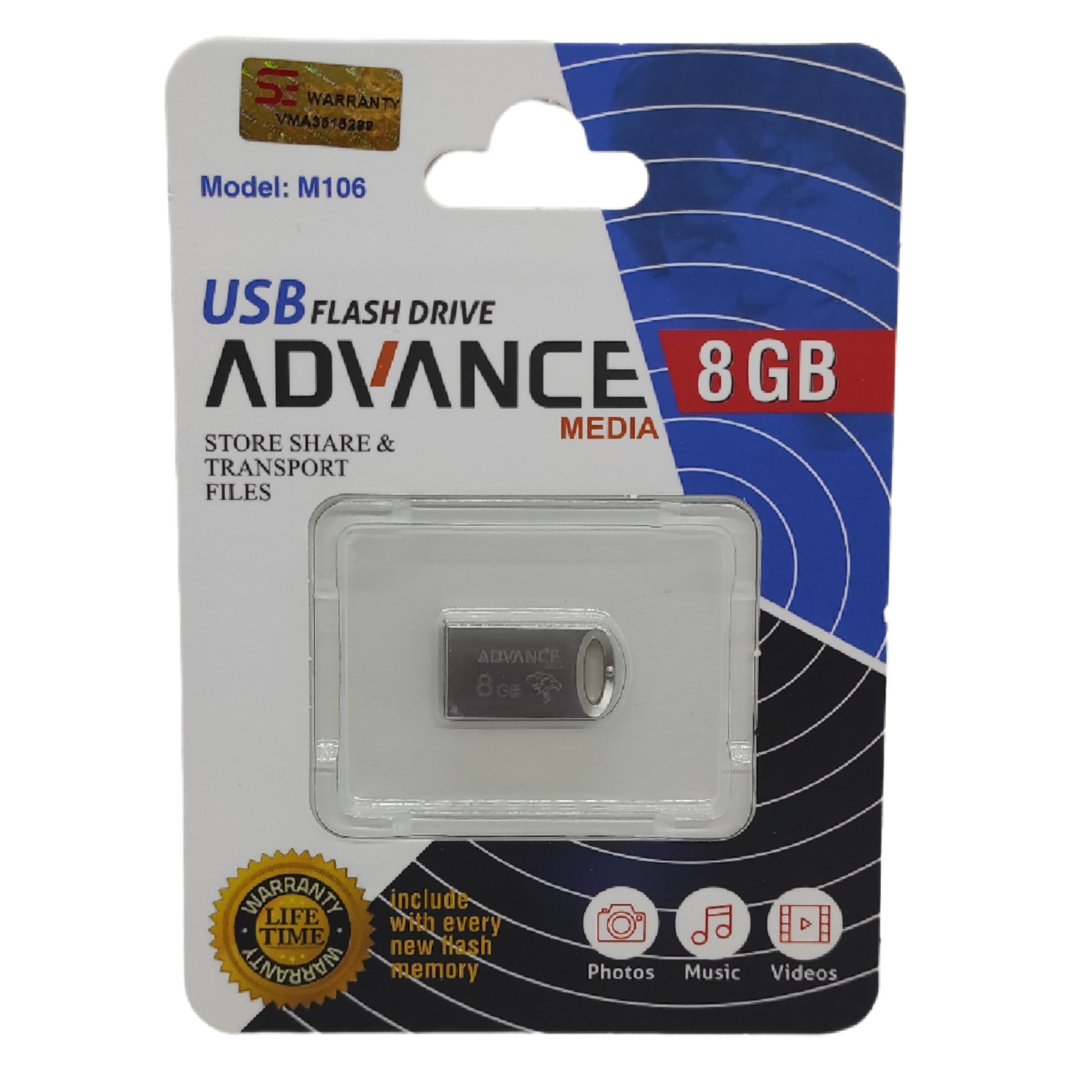 فلش مموری ادونس مدل EG106  ظرفیت 8 گیگ