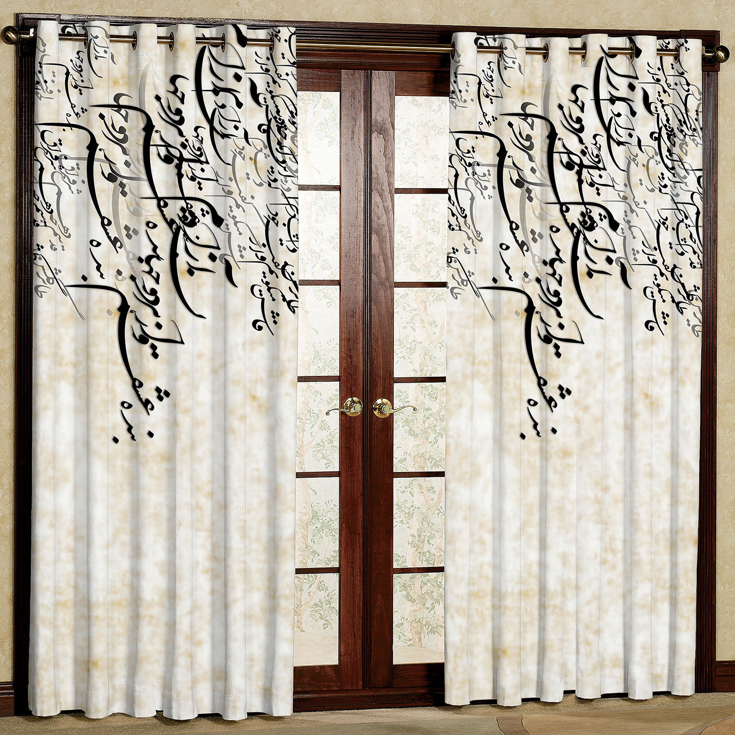 پرده مدل شعر هازان پانچی کد 4272 سایز 140x200 سانتی متر