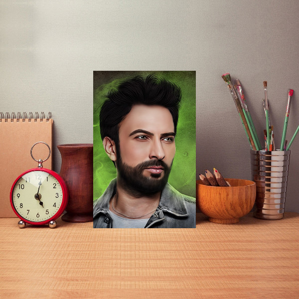 تابلو شاسی طرح پسر مدل RH13 | دنیای قاب