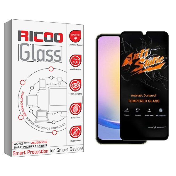 محافظ صفحه نمایش ریکو مدل RiC2 Antistatic مناسب برای گوشی موبایل سامسونگ Galaxy A24/A25/A15/A15 5G | کالا برتری