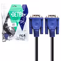 کابل مانیتور VGA برند Detex مدل VGA 3 2 طول 5 متر