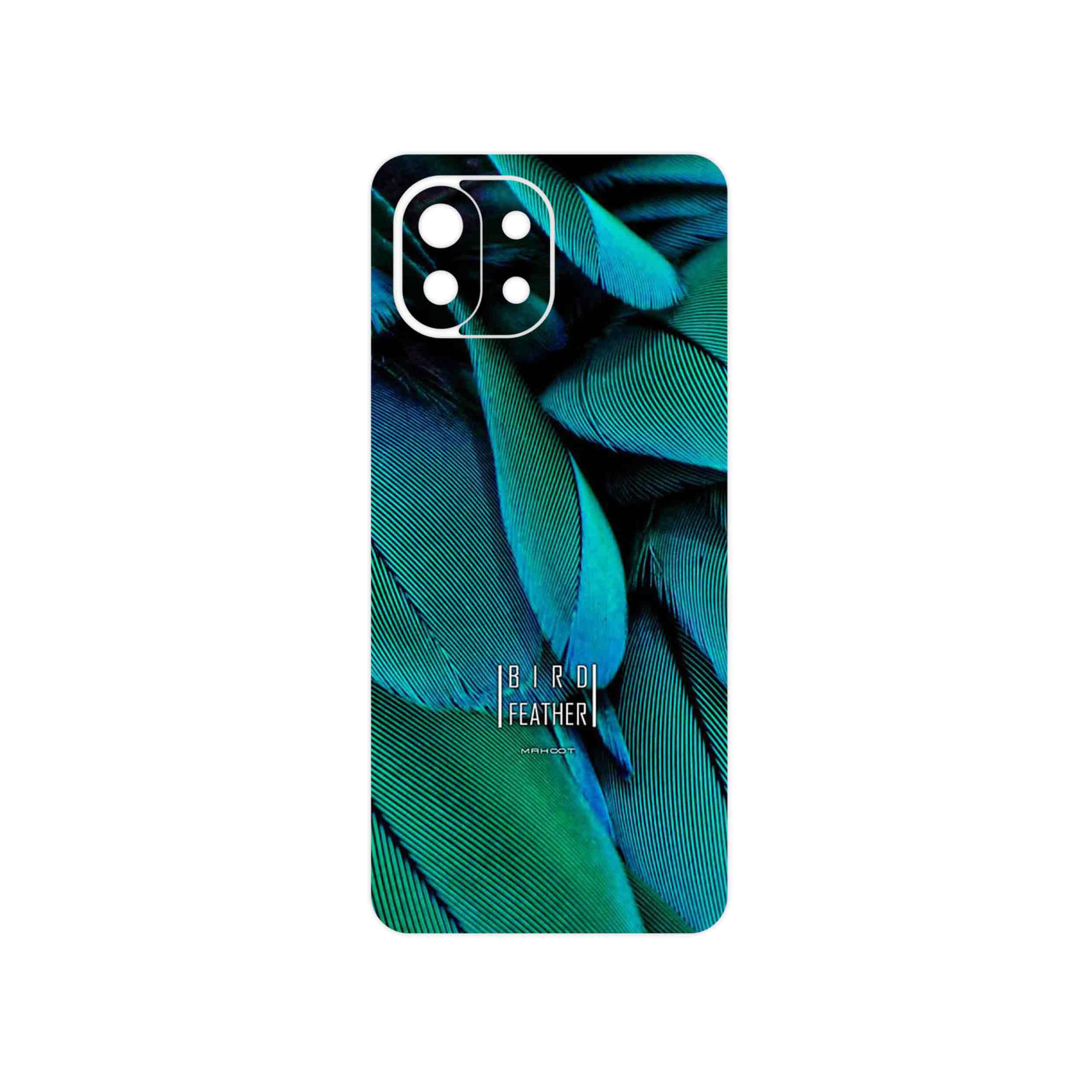 برچسب پوششی ماهوت مدل Green Feather مناسب برای گوشی موبایل شیائومی 11 Lite 5G NE
