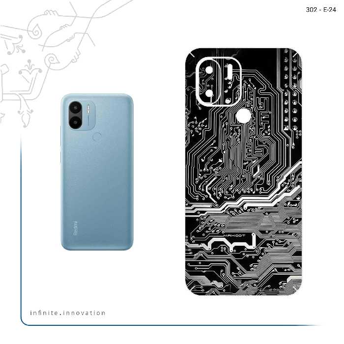 برچسب پوششی ماهوت مدل Black_Printed_Circuit_Board مناسب برای گوشی موبایل شیائومی Redmi A1 Plus