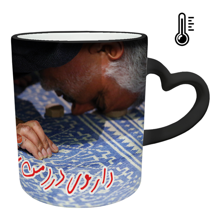 ماگ حرارتی مدل دسته قلبی طرح سردار سلیمانی کد 18