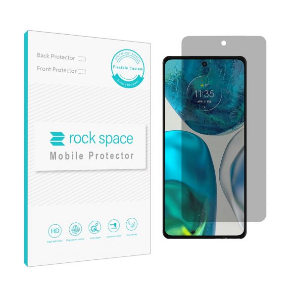 گلس موتورولا Moto G22 مدل نانو هیدروژل پرایوسی برند راک اسپیس کد S