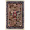 گلیم ماشینی جزیره طرح ارغوان مدل BE-8-VAN