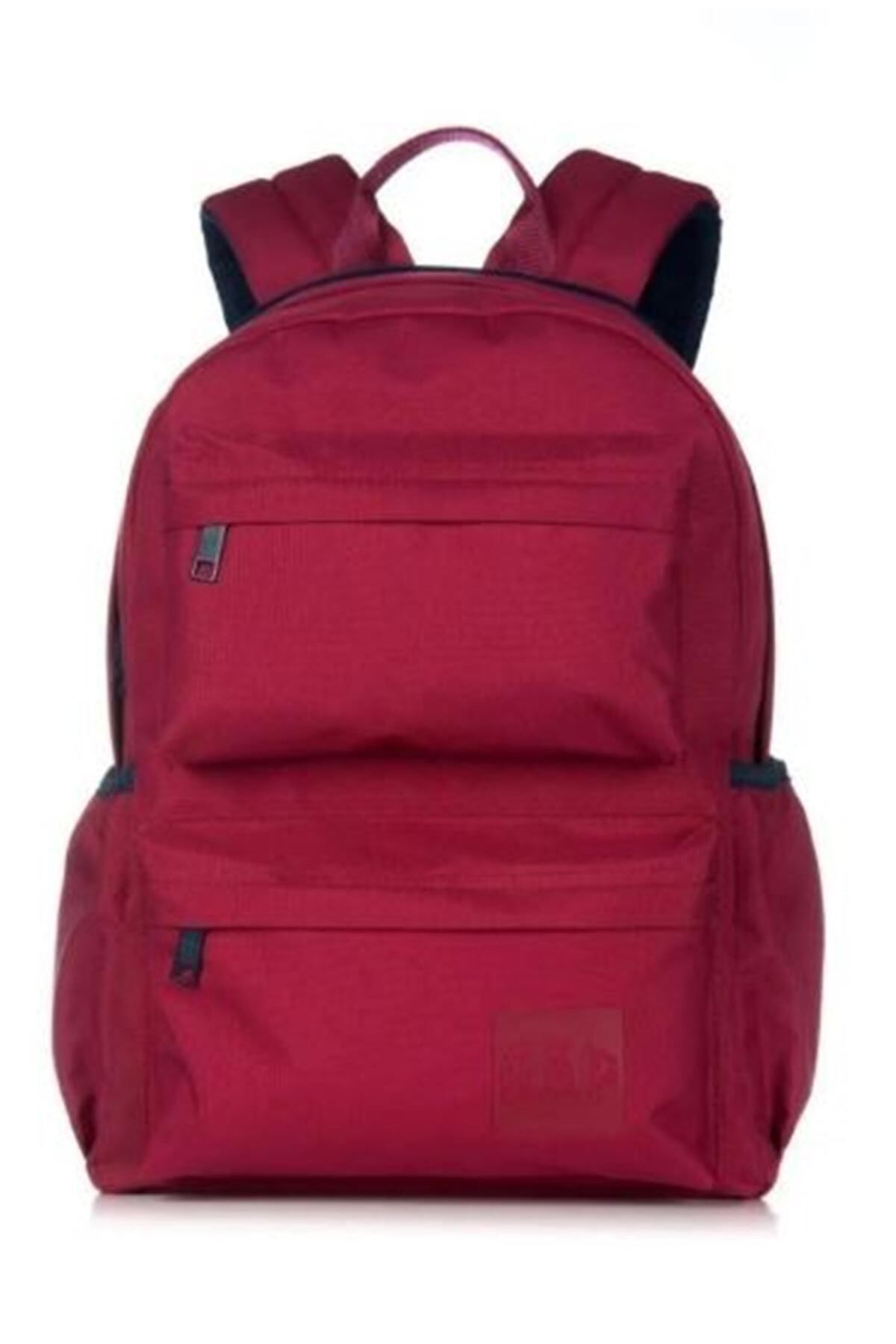 کیف مدرسه قرمز مردانه و زنانه چند منظوره یونیسکس کوله پشتی روزانه Burgunder 03396 GAP