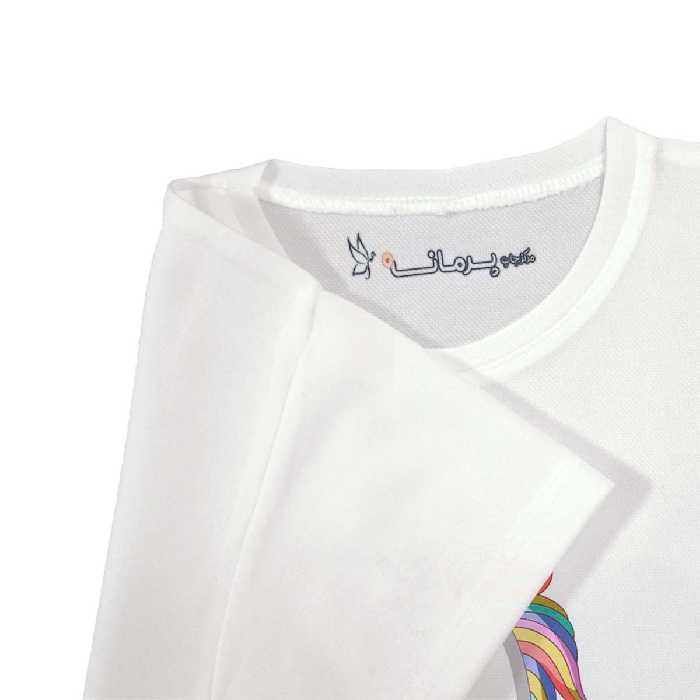 تی شرت بچگانه پرمانه طرح یونیکورن کد pmt.3253