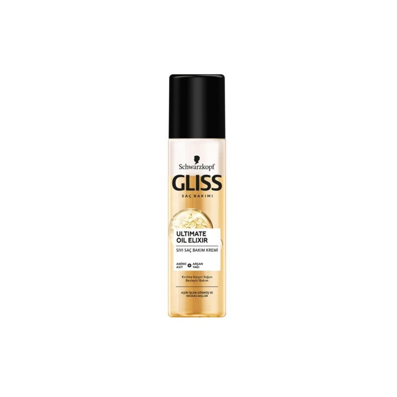 اسپری مو دو فاز مدل ULTIMATE OIL ELIXIR گلیس 200 میل