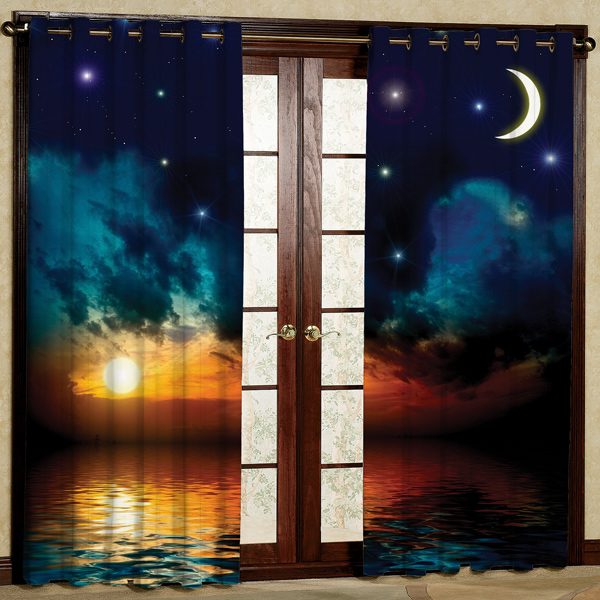 پرده مدل پانچی کد 6537 سایز 280x140 سانتی متر