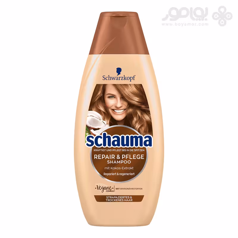 شامپو ترمیم کننده شاوما مناسب موهای خشک و آسیب دیده حجم 350 میل