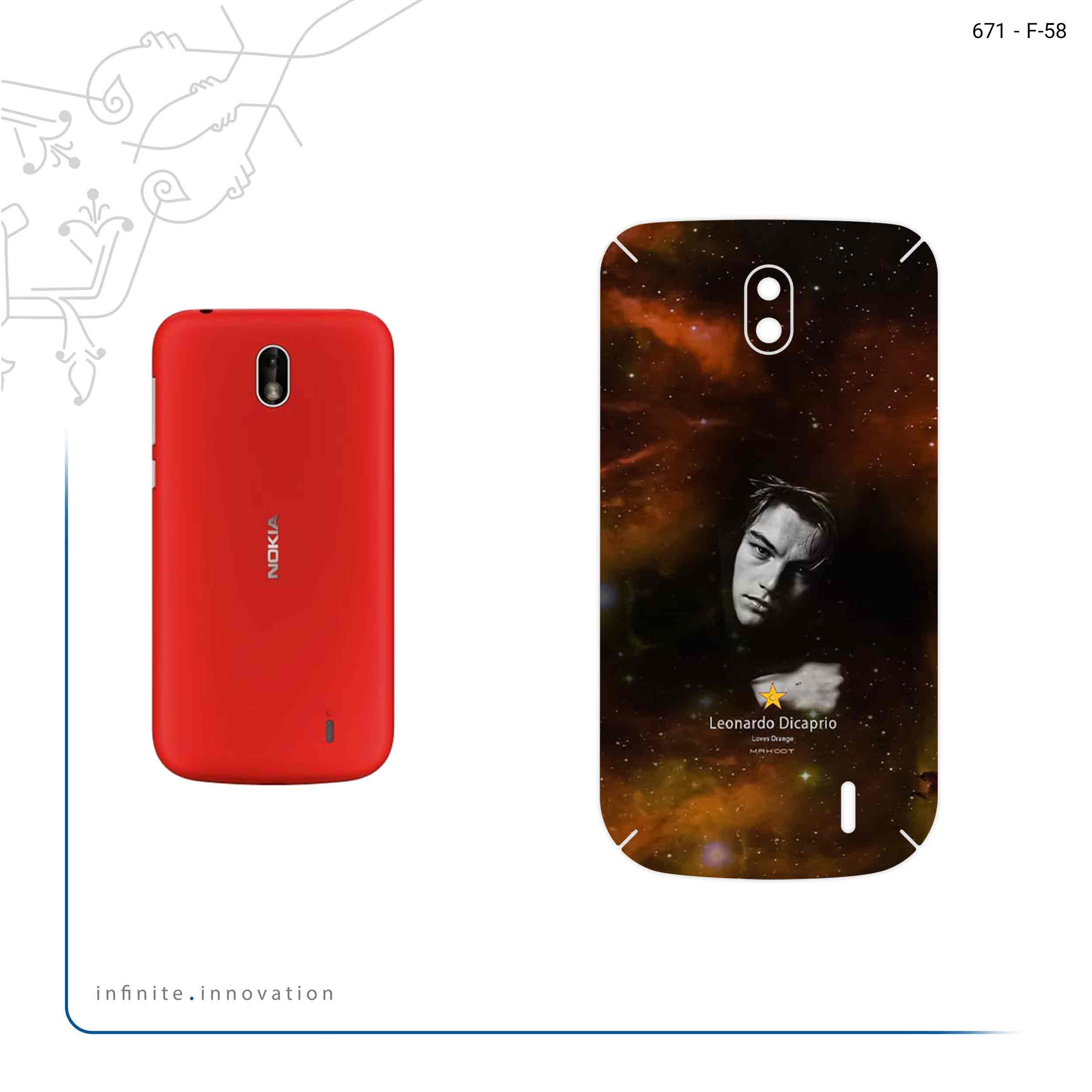 برچسب پوششی ماهوت مدل Leonardo Dicaprio مناسب برای گوشی موبایل نوکیا 1