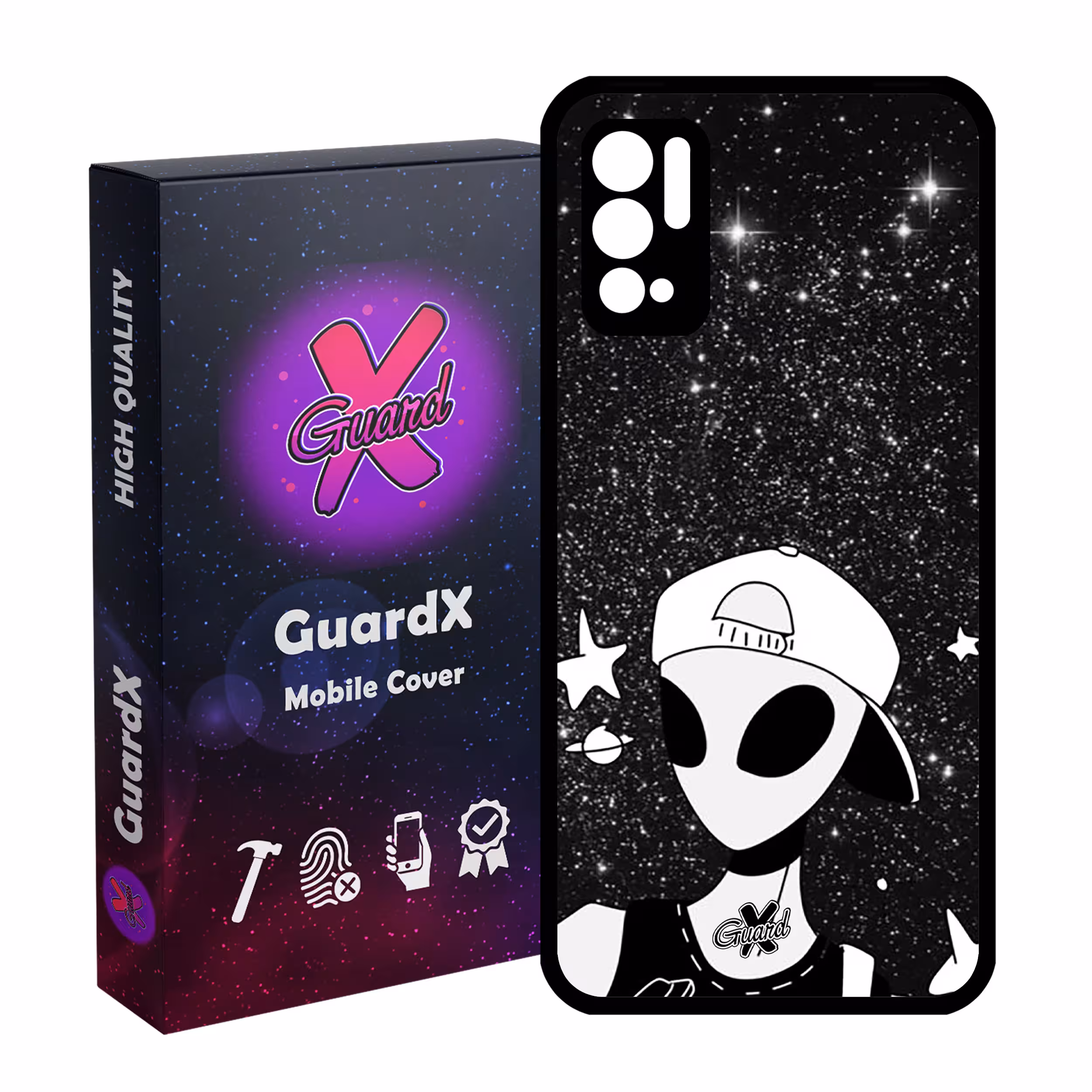 کاور گارد ایکس طرح Alien مدل Glass10307 مناسب برای گوشی موبایل شیائومی Redmi Note 10 5G / Poco M3 Pro