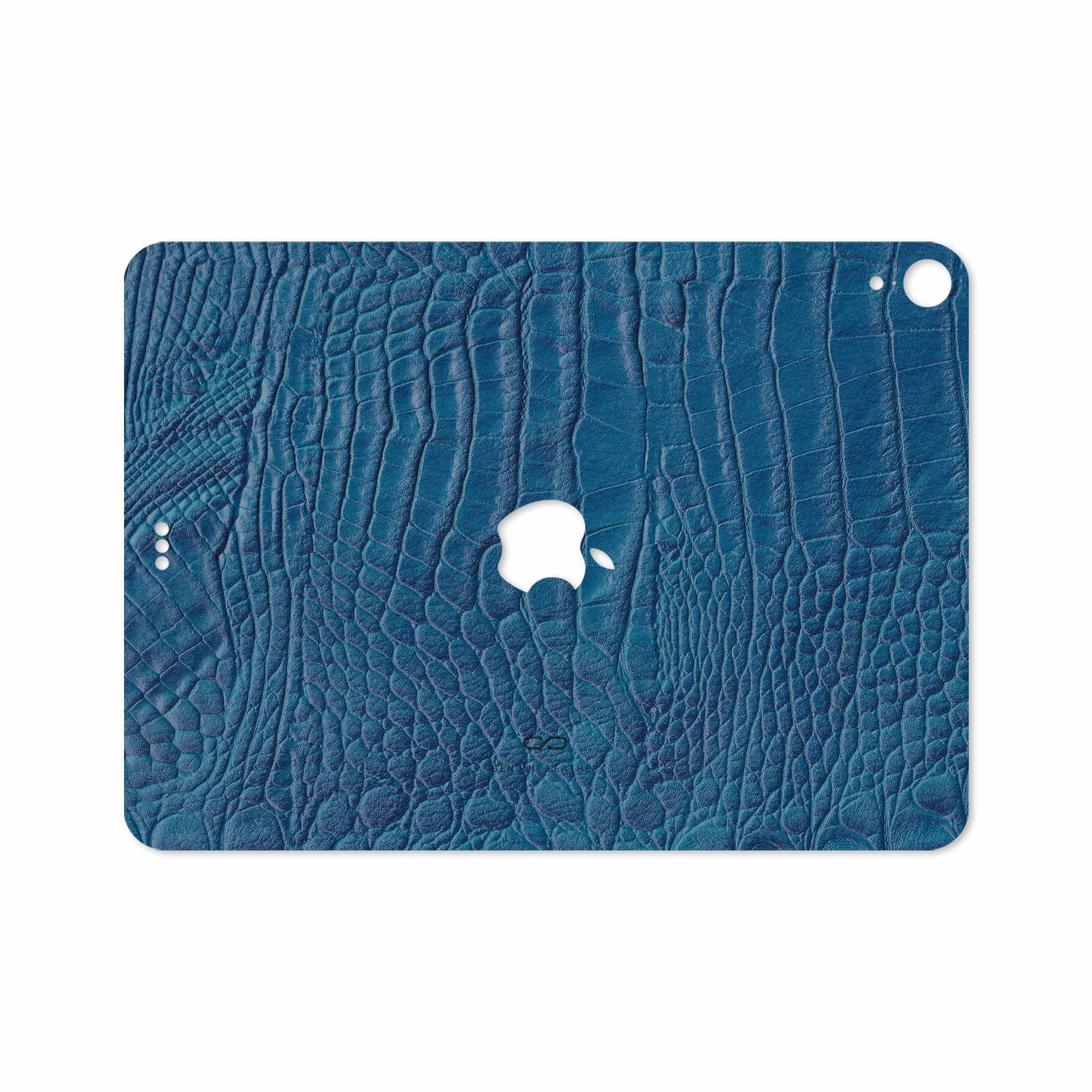 برچسب پوششی ماهوت مدل Blue-Crocodile-Leather مناسب برای تبلت اپل iPad Pro 11 2018 A2013