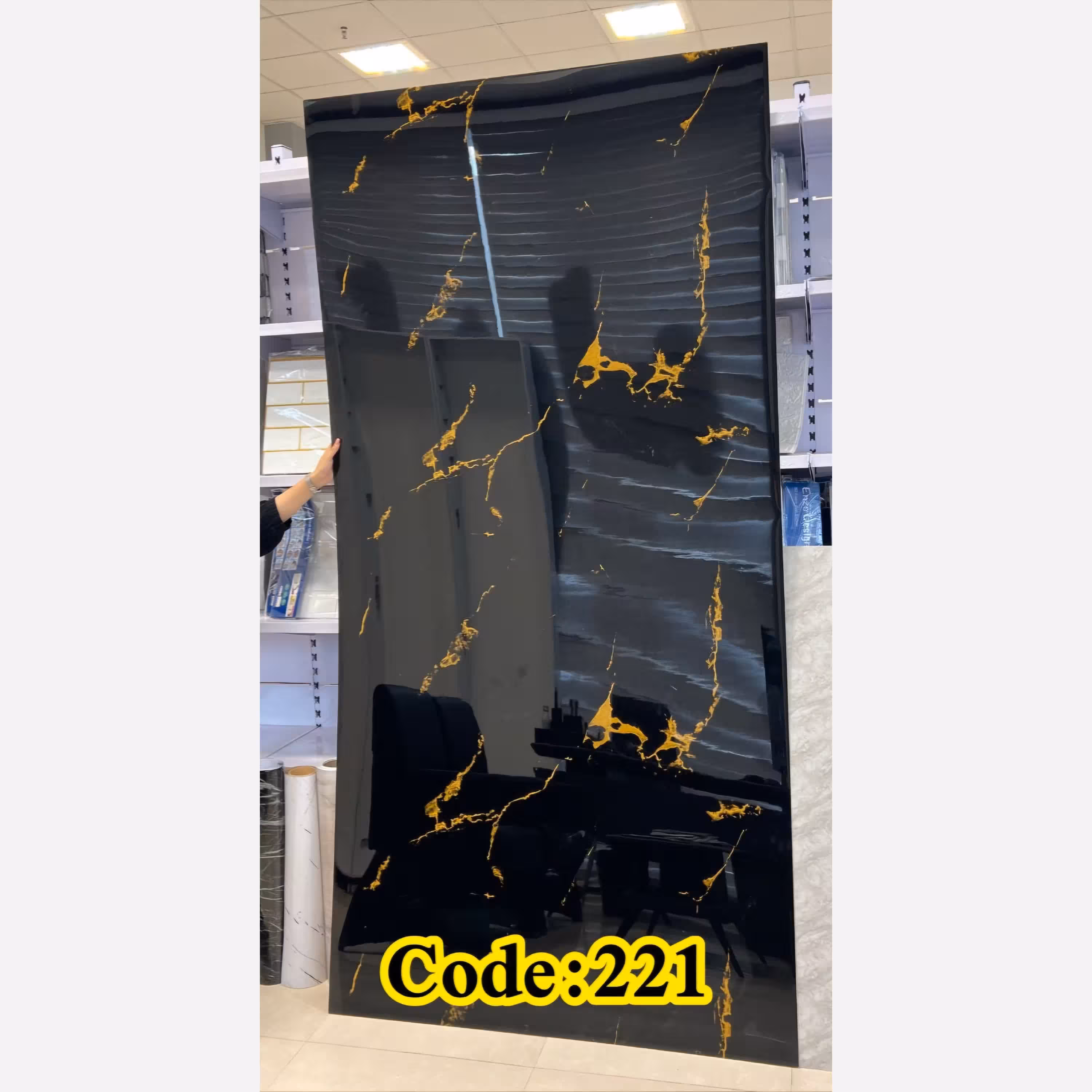 ماربل شیت کد 221 ابعاد 122در280 cm ضخامت 2.5 میل وارداتی کیفیت عالی آلمانی (پس کرایه)