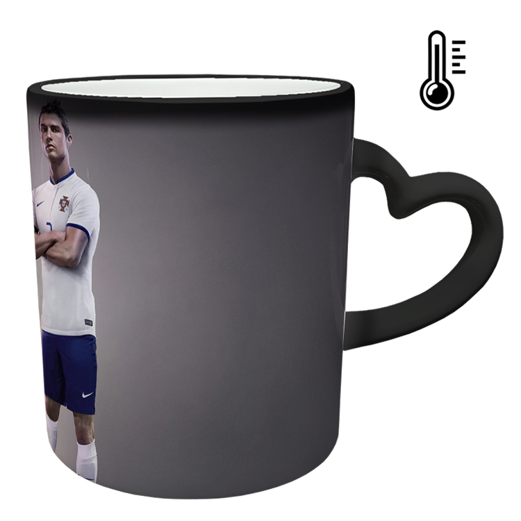 ماگ حرارتی مدل دسته قلبی طرح رونالدو کد 272