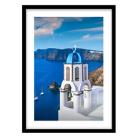 قیمت و خرید تابلو دکوراتیو مدل عکاسی معماری سانتورینی کد 1286