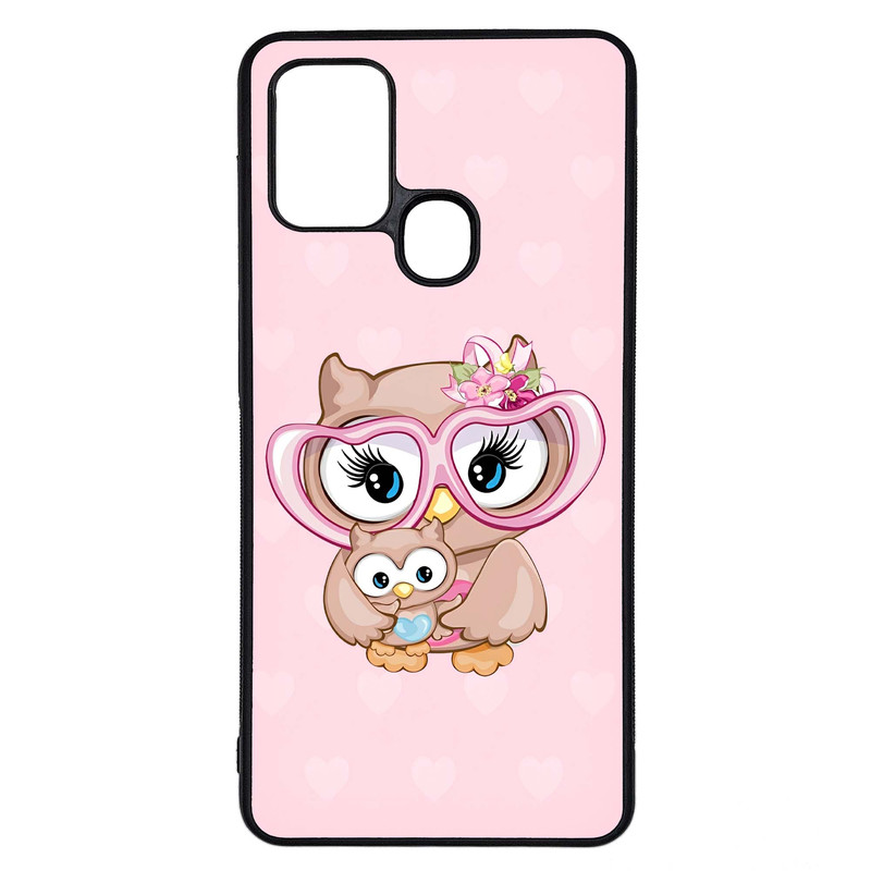 کاور طرح بچه جغد کد G-224 مناسب برای گوشی موبایل سامسونگ Galaxy A21s | دیجی قاب دونی