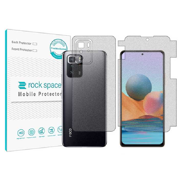 محافظ صفحه نمایش مات راک اسپیس مدل HyMTT مناسب برای گوشی موبایل شیائومی Poco X3 GT به همراه محافظ پشت | کالا برتری