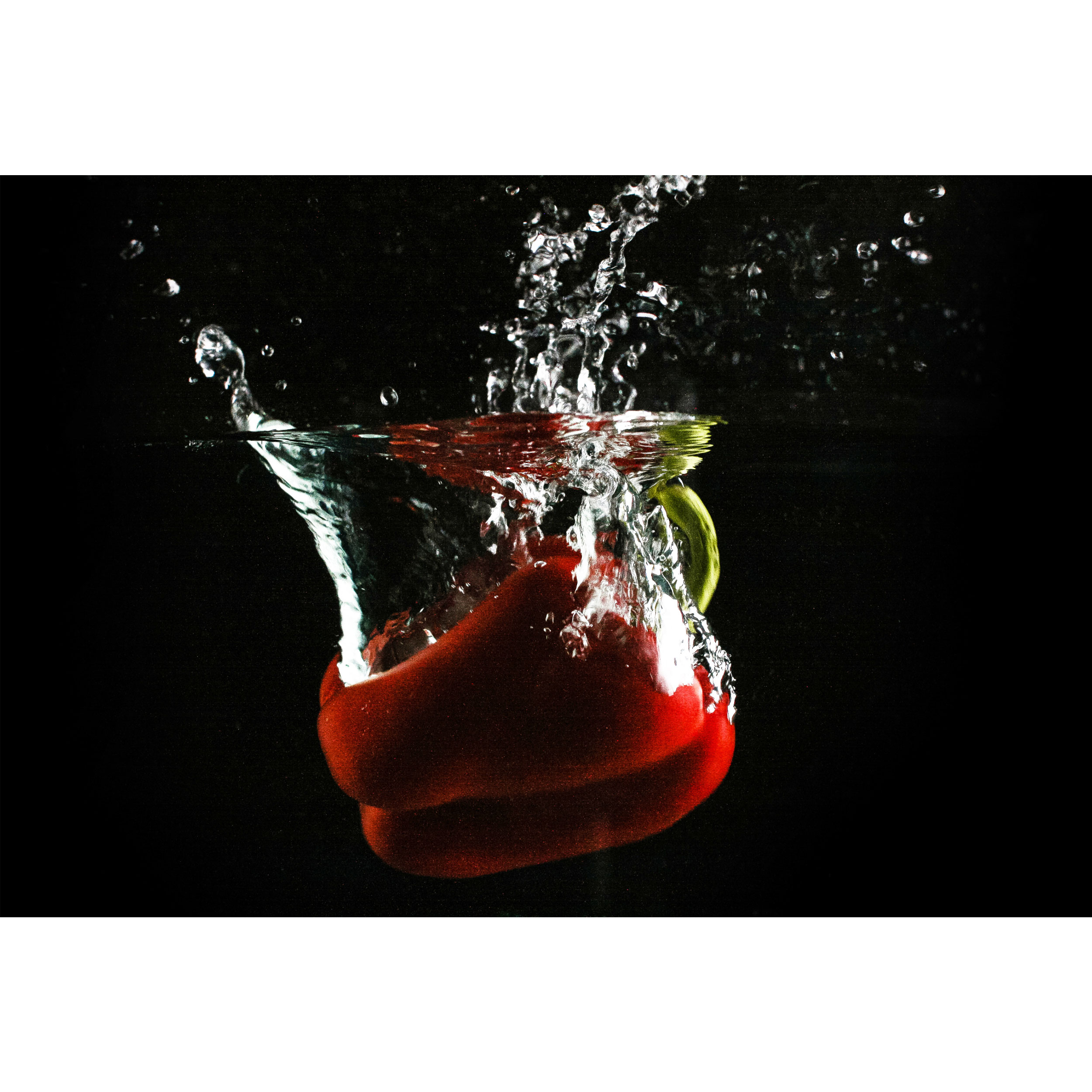 تابلو شاسی طرح فلفل دلمه در آب مدل T1860