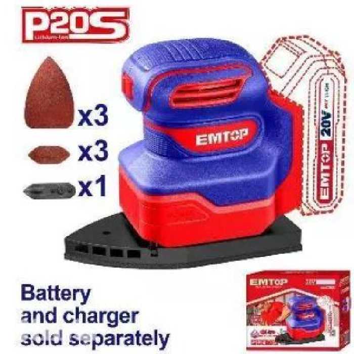 سنباده زن مثلثی شارژی 20 ولت ایمتاپ EMTOP مدل ELPS2014