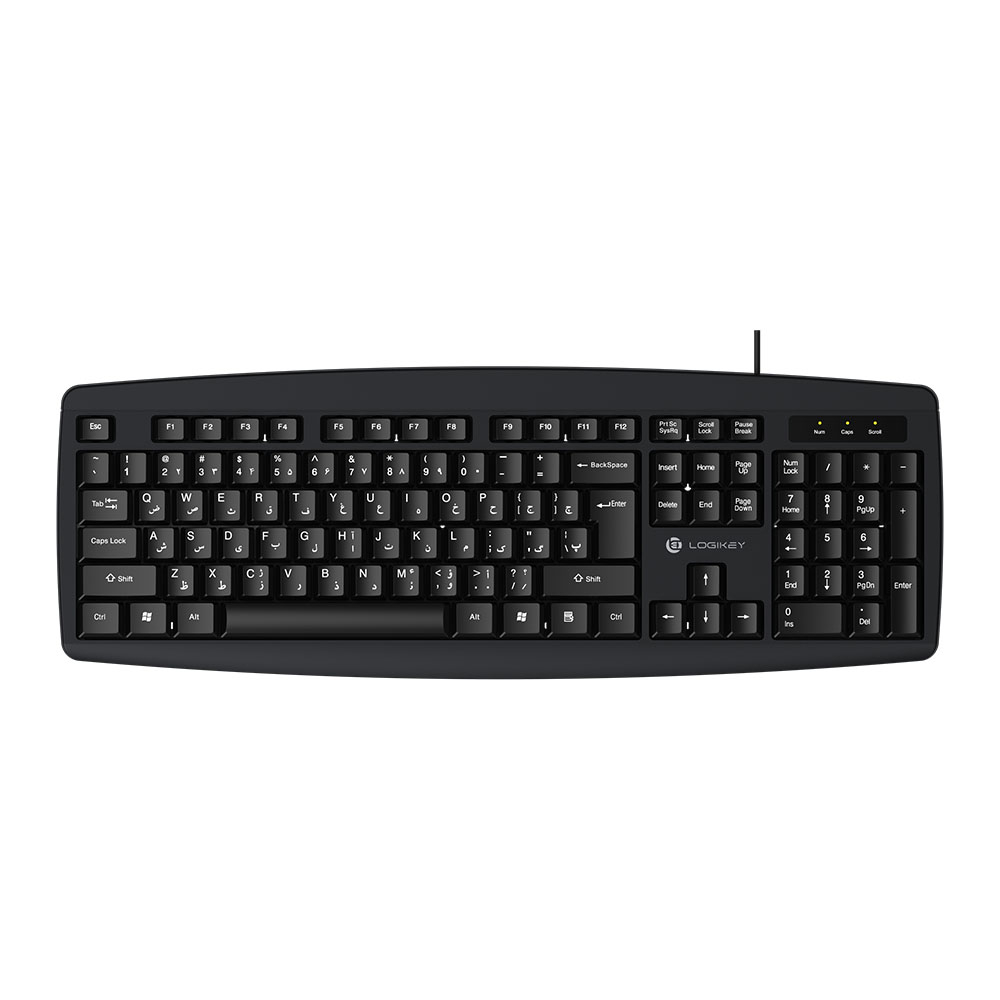 کیبورد با سیم لاجی کی مدل Logikey K113B