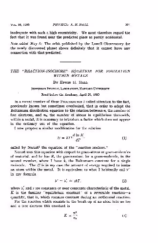 خرید و دانلود نسخه کامل کتاب The 'Reaction-Isochore' Equation for Ionization Within Metals