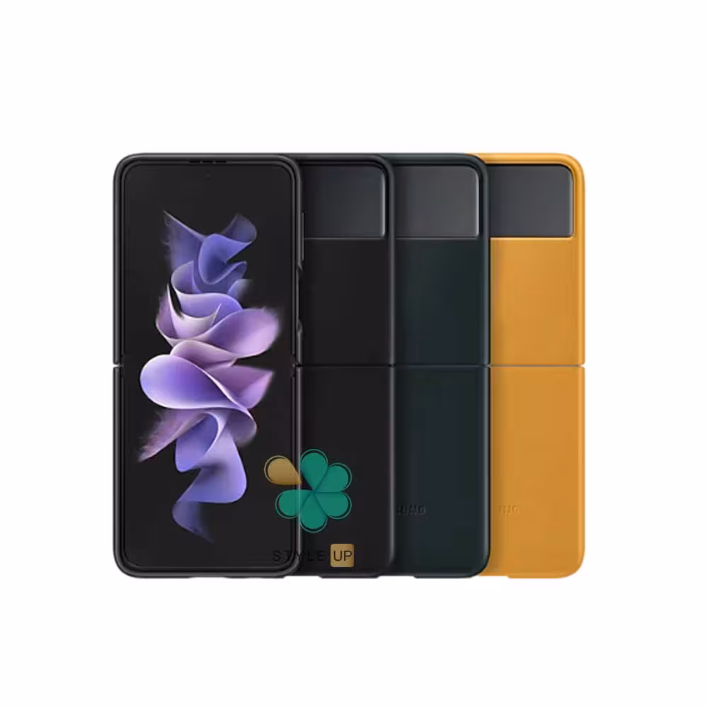 کاور چرم اورجینال گوشی سامسونگ Samsung Galaxy Z Flip 3 5G