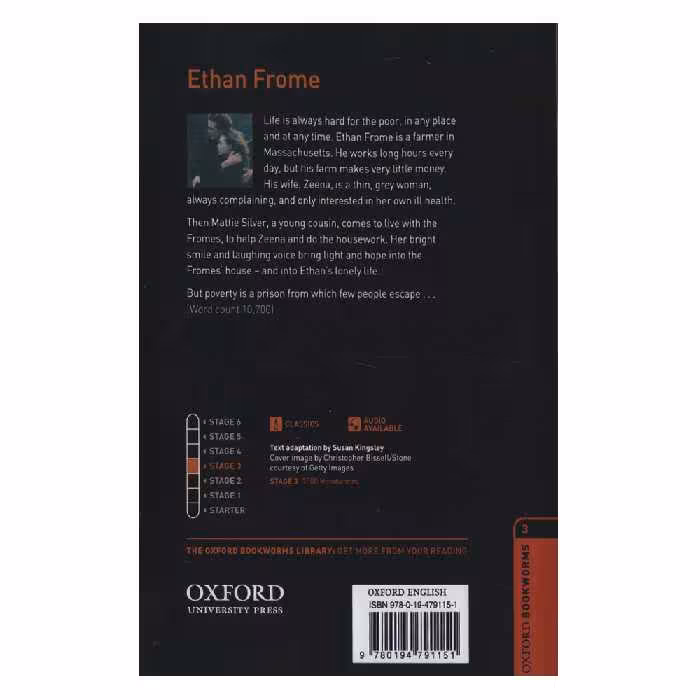 کتاب Oxford Bookworms Ethan Frome اثر Edith Wharton انتشارات الوندپویان